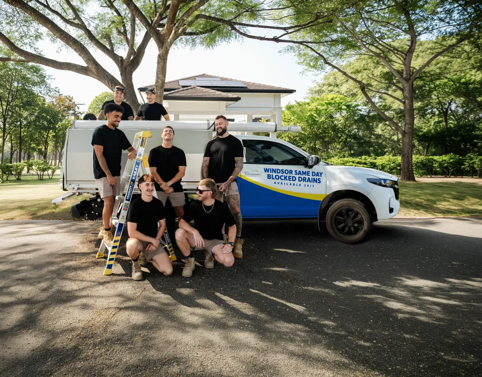 Windsor Same Day Blocked Drains team and ute